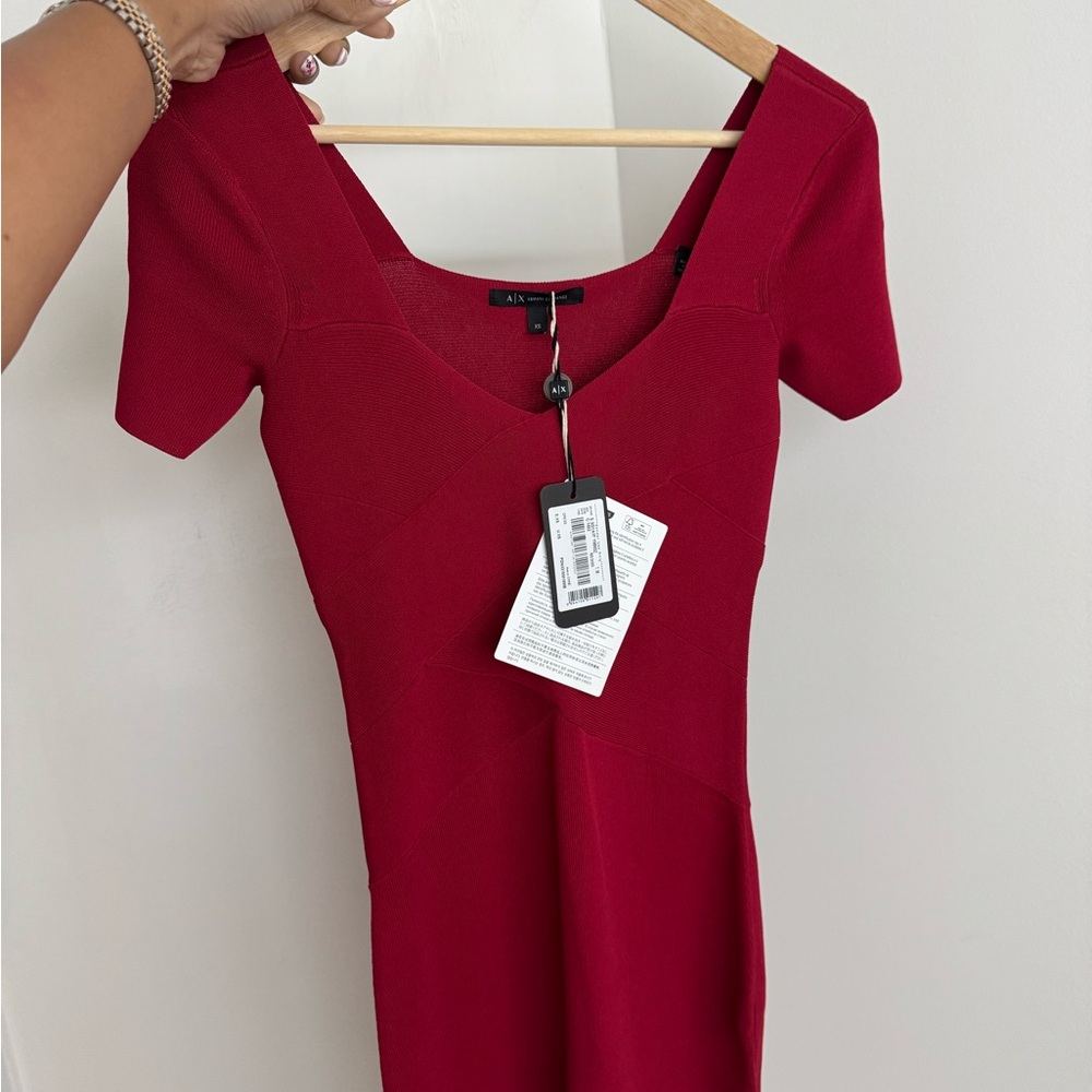 Armani Exchange Red Mini Dress - Brand New